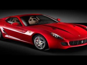 ferrari 599gtb red sports car